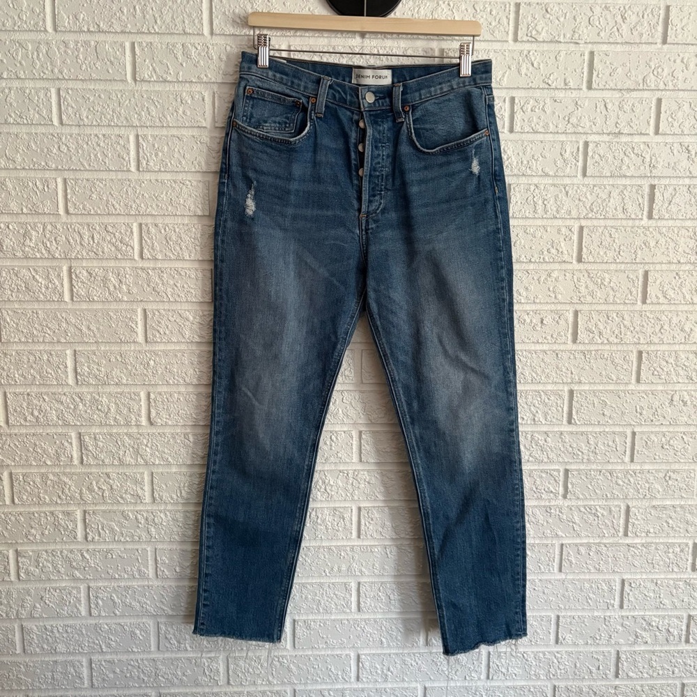Aritzia - Denim Forum The Yoko High Rise Slim Jeans
